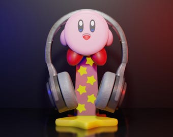 Kirby Headphone Stand: Gaming Room Decor