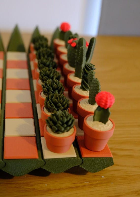 Kaktus Schach Set | 3D Gedrucktes Einzigartiges Spiel mit Vorratstopf -  Etsy sterreich