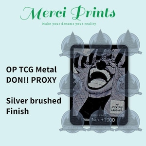 Kundenspezifische Metall einteilige TKG-Karte x10, handgemachte Handelskarte, Aluminium Don-Karte, hochwertige Tcg, individuelles Geschenk