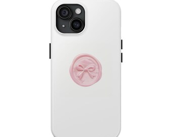 iPhone-Hülle mit rosa Schleife und Wachssiegel
