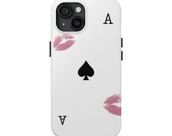 Ace of Spades Kuss Lippenstift Handyhülle