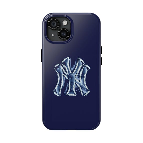 NYC Sketch Phone Case: Navy Blue New York Yankees Design UK