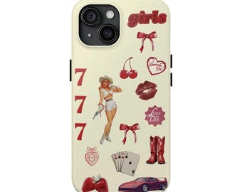 iPhone-Hülle im Cowgirl-Stil, inspiriert von Lana Del Rey, Retro-Vintage-Design