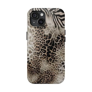 Animal Print Gepard Zebra Tiger iPhone 16 15 14 13 12 11 x 8 7 Galaxy S23 S22 S21 S20 Hülle Cover