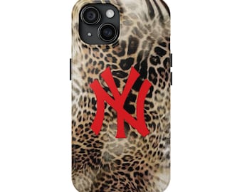 Red NYC New York Animal Print Cheetah Leopard iPhone & Galaxy Case