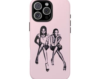 Kate Moss & Naomi Campbell Y2K Handyhülle, Pink