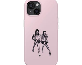 Pinke Y2K Kate Moss & Naomi Campbell Handyhülle
