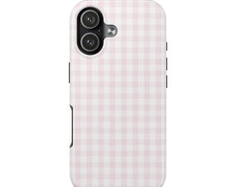 Handyhülle in Rosa Vichy-Karo