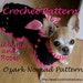 Immediate Download PDF Crochet Pattern for Ribbons and Roses Dog Sweater Dress
