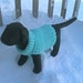 Immediate Download - PDF Crochet Pattern for the Snow Daze Dog Sweater