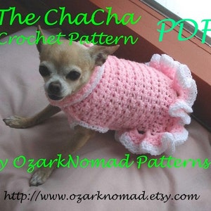 Cha-Cha Digital Download Crochet Pattern for Little Dogs Chihuahua MinPin Yorkie Beagle ChiWeenie image 1