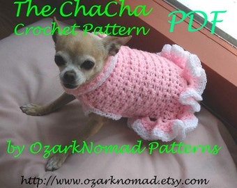 Cha-Cha- Digitale download haakpatroon voor kleine honden - Chihuahua - MinPin - Yorkie - Beagle - ChiWeenie
