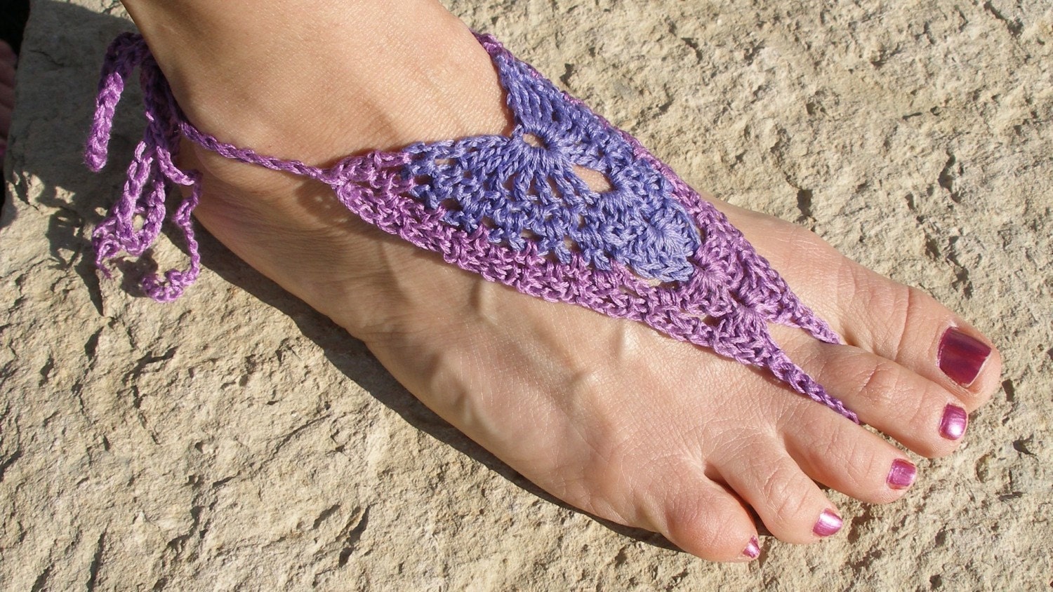 40 Gorgeous Patterns for Barefoot Sandals to Dress Your Feet 26 Immediate Download Crochet