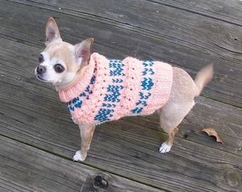 Digital Download - PDF Knitting Pattern for the Holiday Dog Sweater - Skill Level Intermediate