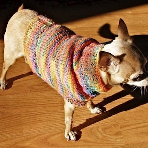Digital Download - PDF Knitting Pattern for The Fiesta Dog Sweater