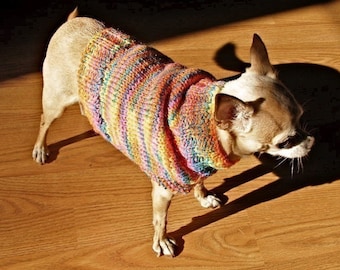 Digital Download - PDF Knitting Pattern for The Fiesta Dog Sweater
