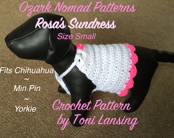 Digital Download Crochet Patterns for Dogs - Chihuahua Yorkie MinPin Puppy