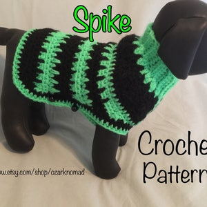 Spike - Digital Download Crochet Pattern for Little Dogs - Chihuahua - MinPin - Yorkie - Beagle - ChiWeenie