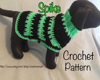 Spike - Digital Download Crochet Pattern for Little Dogs - Chihuahua - MinPin - Yorkie - Beagle - ChiWeenie