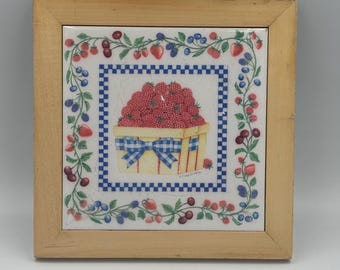 Peggy Jo Ackley Berry Basket Hot Plate