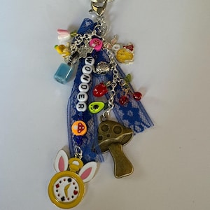 Whimsical Wonderland Charm Key Chain Bag Charm