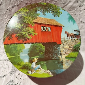 Vintage Country Szene Keksdose