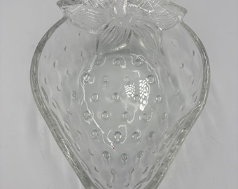 Mikasa Glass Strawberr Candy Dish