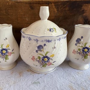 NIKKO Blue Peony JAPAN Sugar Bowl With Salt and Pepper - Etsy
