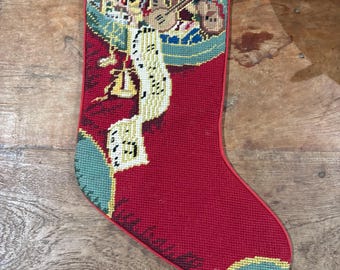 Vintage Nadelspitze Weihnachtsstrumpf