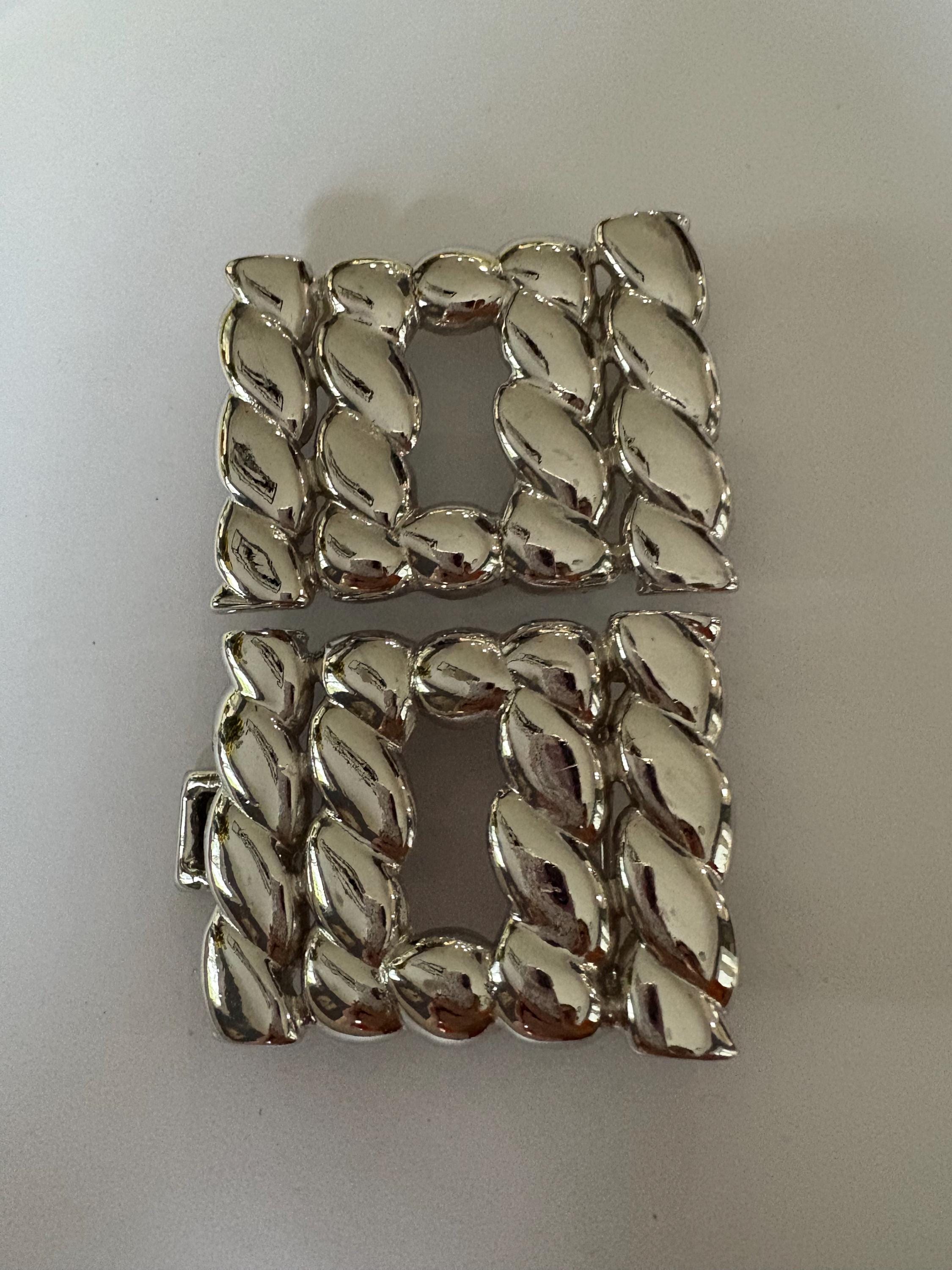 Vintage Gay Boyer 1985 2 Piece Rhinestone Geometric Luxury 3.5” Belt Buckle New Gay Boyer Belt Buckle - Etsy main image 3