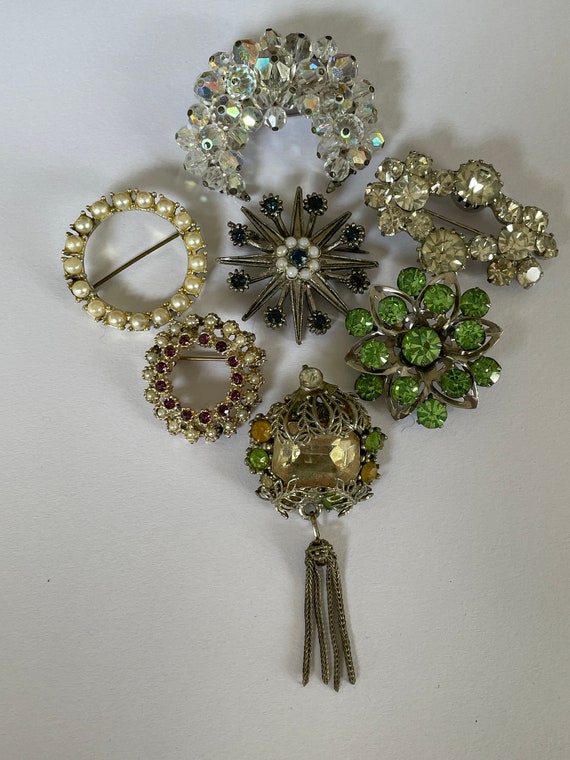 Vintage Rhinestone Brooches