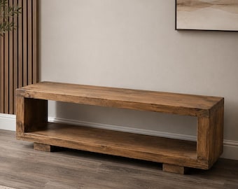 Rustic, Handcrafted Solid Wooden Unit/Stand