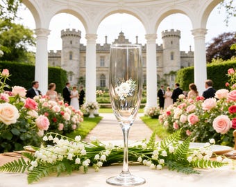 Taça de champanhe personalizada para damas de honra, presente para o cortejo nupcial, presente para madrinhas, taça para brinde de casamento