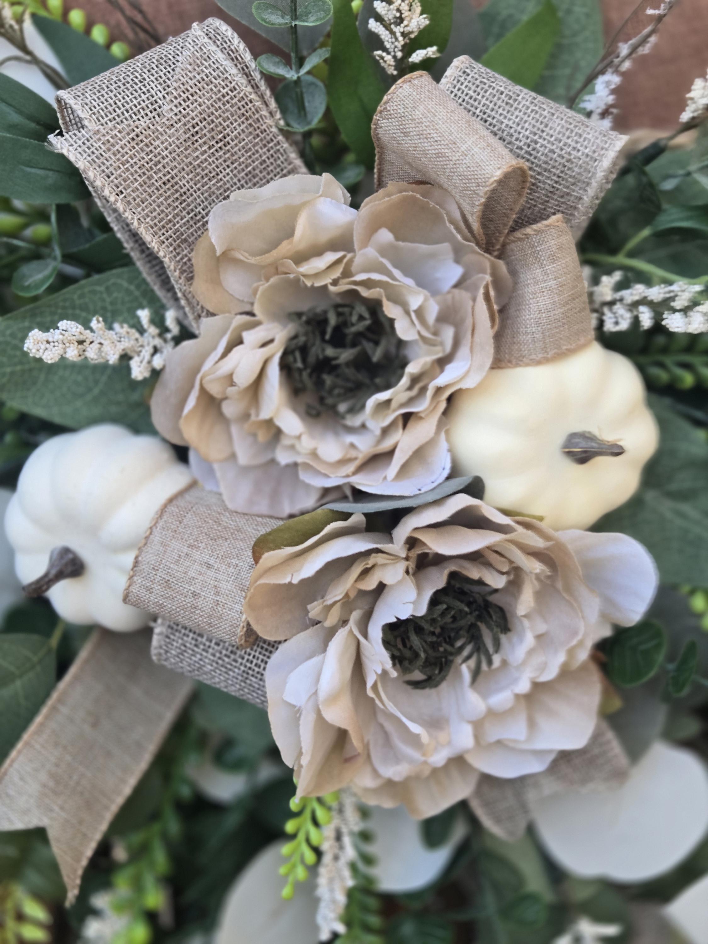 Fall Welcome Door Hanger: Rustic Farmhouse Decor, 18" Wood Wreath - Etsy
