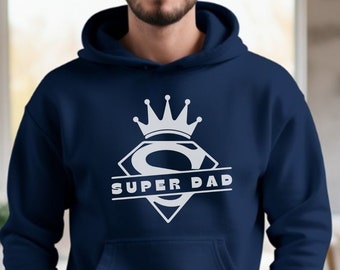 Super Papa Sweatshirt, Vatertag Sweatshirt, Geschenk für Papa Hoodie, Cooles Papa Shirt, Superheld Vater, Superheld Papa Hoodie, Spaß Papa Geschenk