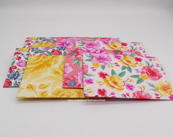 8 New Floral Envelopes 2..Plain Cards Available, Daisies, Sunflower, Rose, Peonies, Thank You, Congratulations, Teacher, Co Workers, Friends