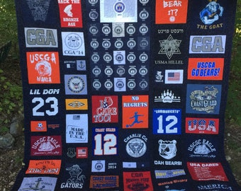 Memory quilt, team quilt, t-shirt quilt ... CUSTOM ORDER - Deposit for custom size quilt