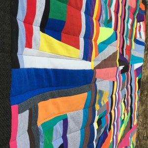 modern, nap quilt, picnic quilt, improv, wonky ...FREE SHIPPING... CUSTOM Order to your size image 3