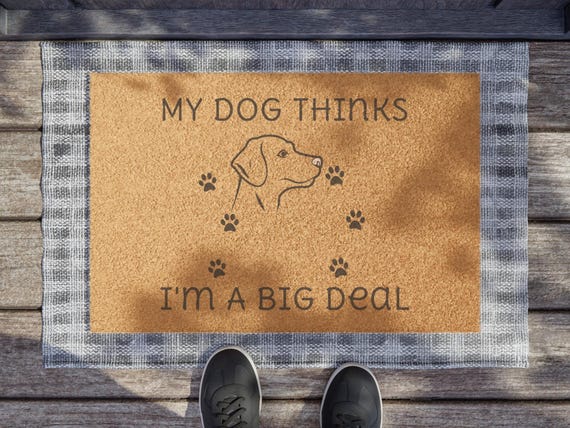 Doormat of Labrador Dog Entry Door Mat for Outdoor Door Mat, Door