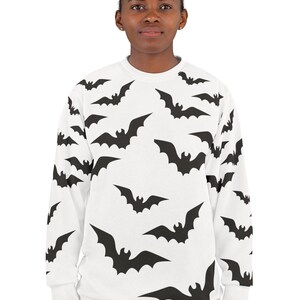 Halloween Sweatshirt For Adult As Halloween Costume, Bat Unisex Halloween Sweatshirt For Halloween Party, Halloween Clothing For Man