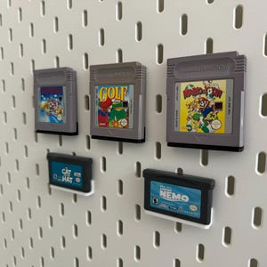 Suporte individual para cartucho Game Boy / GBA para Ikea Skadis / Uppspel Pegboard imagem 5