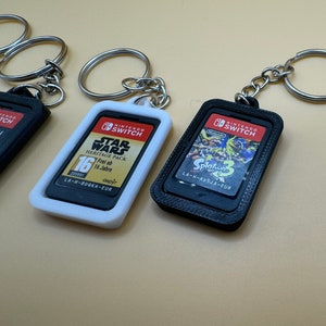 スイッチ ゲームカートリッジ キーリング キーチェーン 収納ディスプレイ