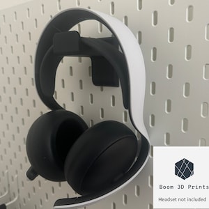 Custom Headphones Holder Hook for Gaming Setup - IKEA SKADIS / UPPSPEL - Headphone Stand Display