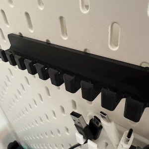 Cable Organizer Holder for IKEA Skadis Cord Hook for Desk & Charging Cables image 6