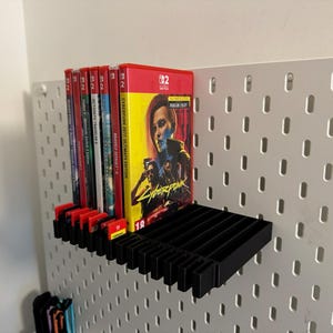 Nintendo Switch 2 Game Stand for IKEA Skadis - Holds 14 Games - Switch Wall Storage image 6
