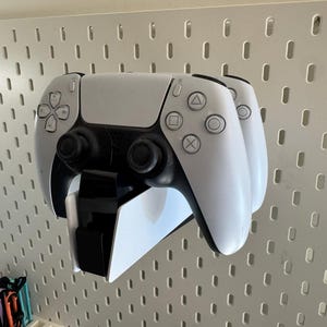 PS5 DualSense Charging Station Holder Hook for IKEA Skadis - 3D Printed Mount