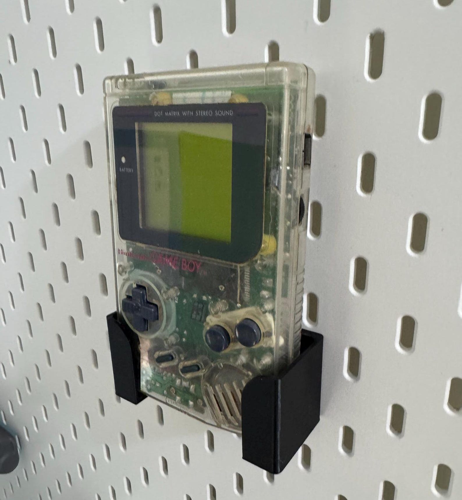 Ikea Skadis Uppspel Pegboard Holder Stand Console for Nintendo Gameboy Original DMG