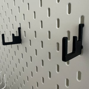 Expositor de ganchos para soporte de cubierta de vapor de válvula para tablero perforador IKEA SKADIS / UPPSPEL Negro