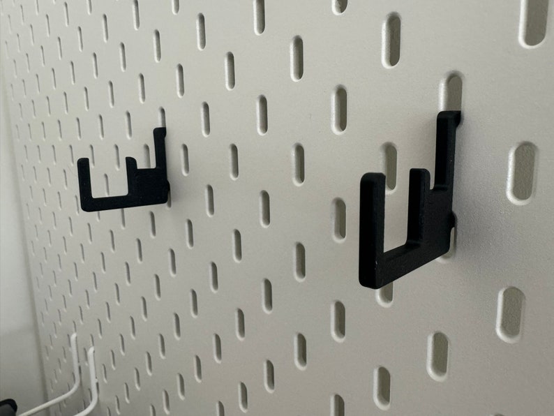 Expositor de ganchos para soporte de cubierta de vapor de válvula para tablero perforador IKEA SKADIS / UPPSPEL Negro