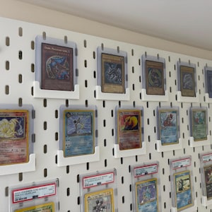 Toploader Trading Card Tcg Kartenhalter Halterung für IKEA Skadis / Uppspel Pegboard